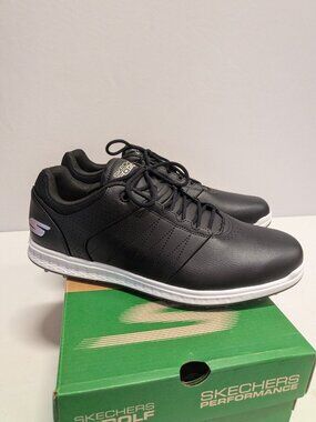 Skechers Go Golf Extra Wide Shoes 11 Black Golf Pivot 54545EWW Water Repellent
